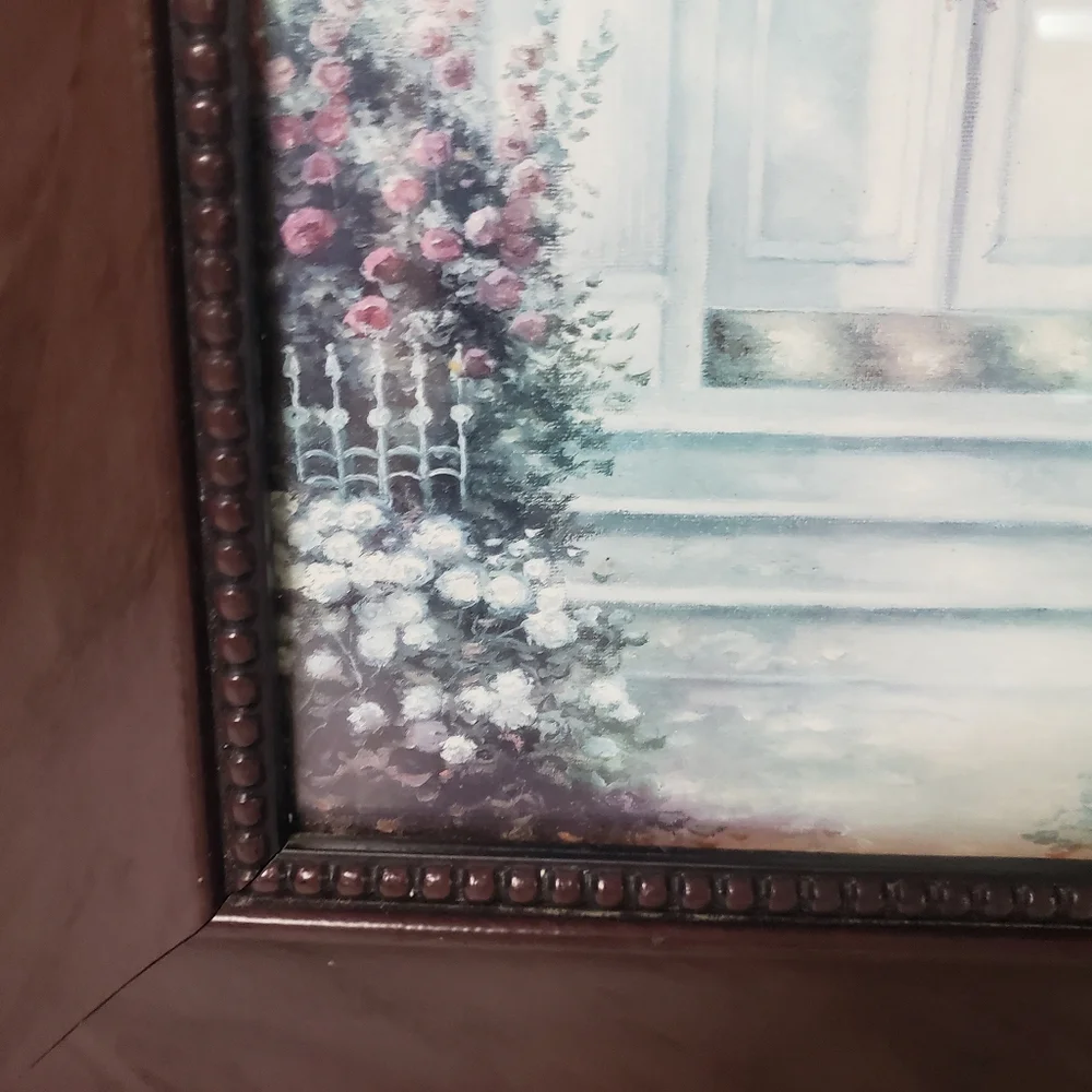 Liberty hall, Thomas Kinkade, Alcott Hill, wooden, picture wall hanging.   108